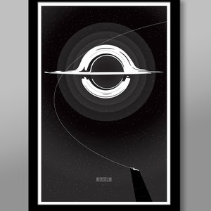 Interstellar Minimalist Poster - 13x19, 16x24 or 24x36 Inches - Home Decor