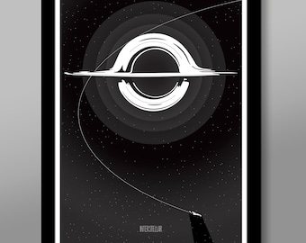 Interstellar Minimalist Poster - 13x19, 16x24 or 24x36 Inches - Home Decor