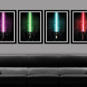 Light Saber Inspired - Colors - (Print 237) - Home Decor