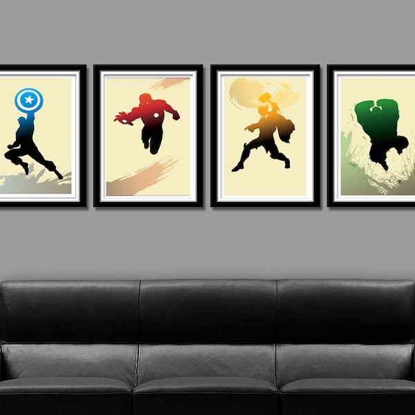 Super Hero Minimalist Movie Poster Set - Home Decor