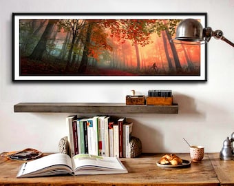 Big Foot Parody - Oil Painting Print - "12x36"  - Print 563 - Home Decor