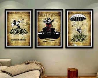 Wall Street Greed Collection - Street Art Inspired - Print 295 - Home Decor