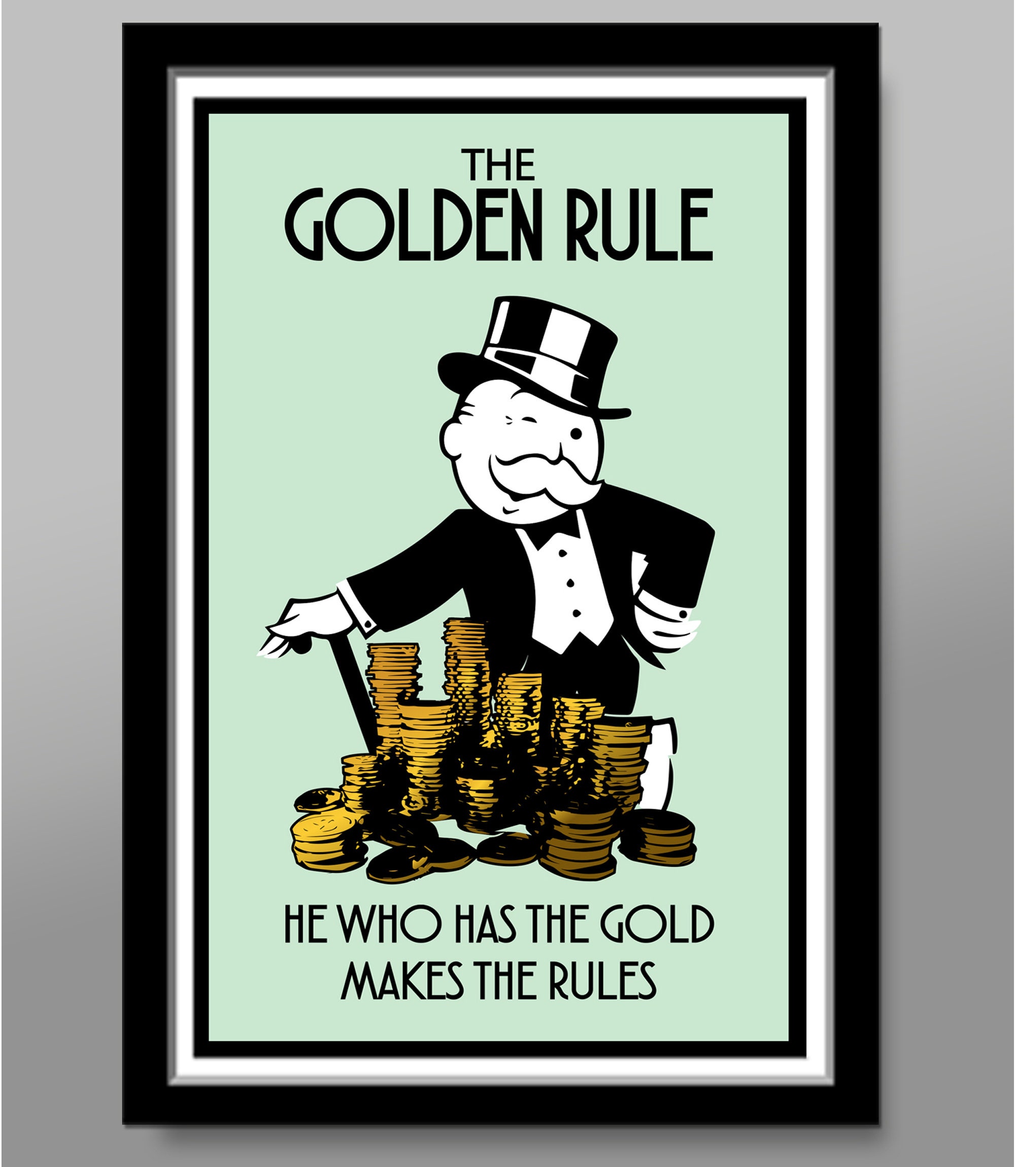 The Golden Rule Poster - 13x19 16x24 or 24x36 Inches - Home