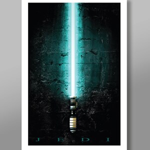 Saber Inspired Sith vs Jedi Print 236 Home Decor image 2