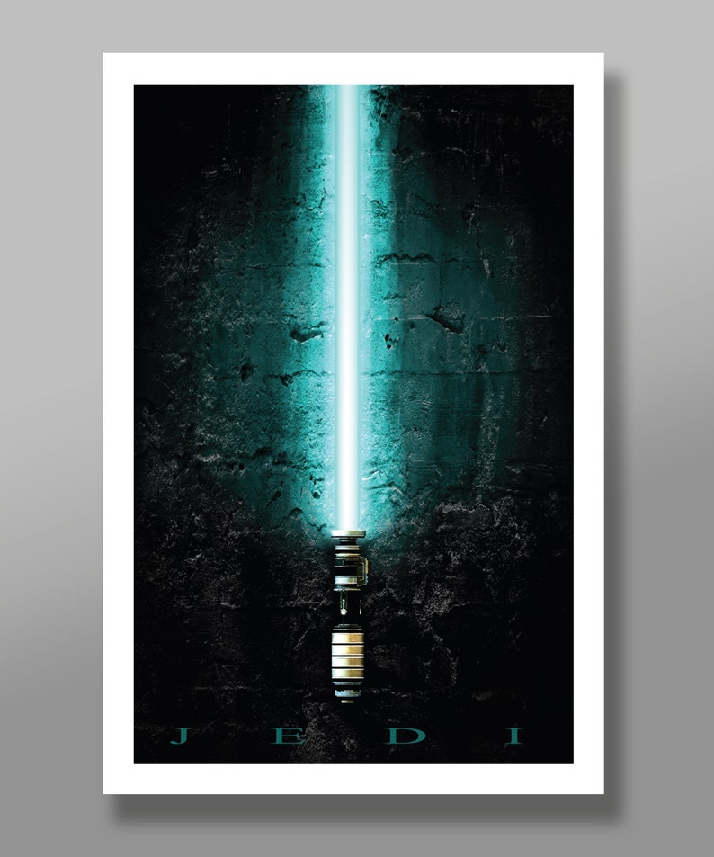 Saber Inspired Sith vs Jedi Print 236 Home Decor image 2