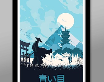 Blue Eye Inspired Poster - 13x19, 16x24 or 24x36 Inches - Home Decor
