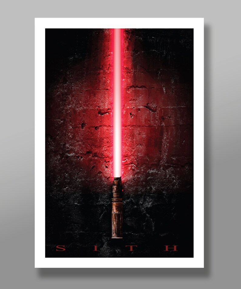 Saber Inspired Sith vs Jedi Print 236 Home Decor image 3