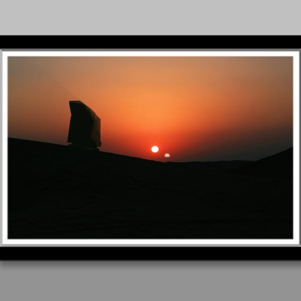 Tatooine Sunset - 13x19, 16x24 or 24x36 Inches - Print 512 - Home Decor