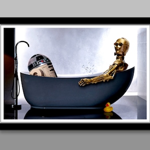 Bathtub Droids Inspired Poster - Bubbles Edition - 13 x 19, 16 x 24 OR 24 x 36 Inches -  Home Decor