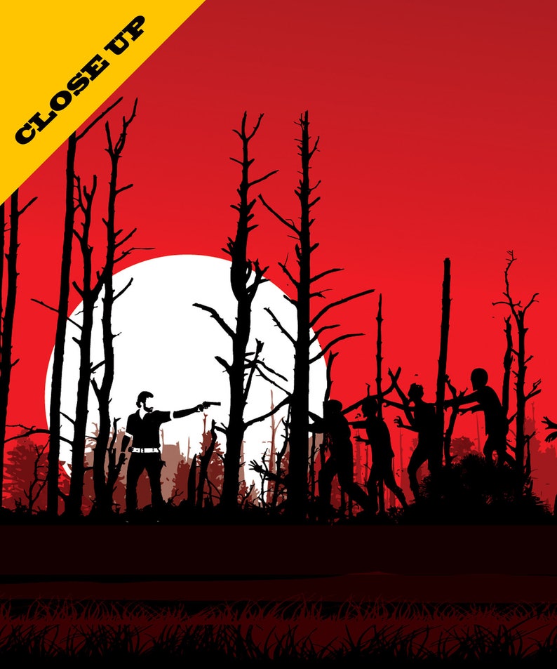 Walking Dead Minimalist Poster Prints 457 Home Decor | Etsy