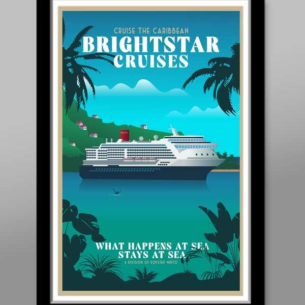 Brightstar Cruise Poster - 13x19, 16x24 or 24x36 Inches - Poster 568 - Home Decor