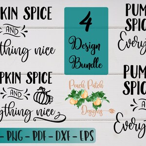 Pumpkin Spice en alles leuk SVG Cut-bestand - Instant Download