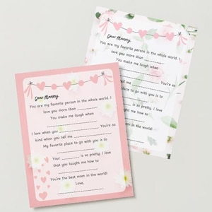 Carta para a mãe no Dia dos Namorados | Carta do Dia dos Namorados para a mamãe | Preencha a carta em branco para o Dia dos Namorados | Carta do Dia dos Namorados para a mãe