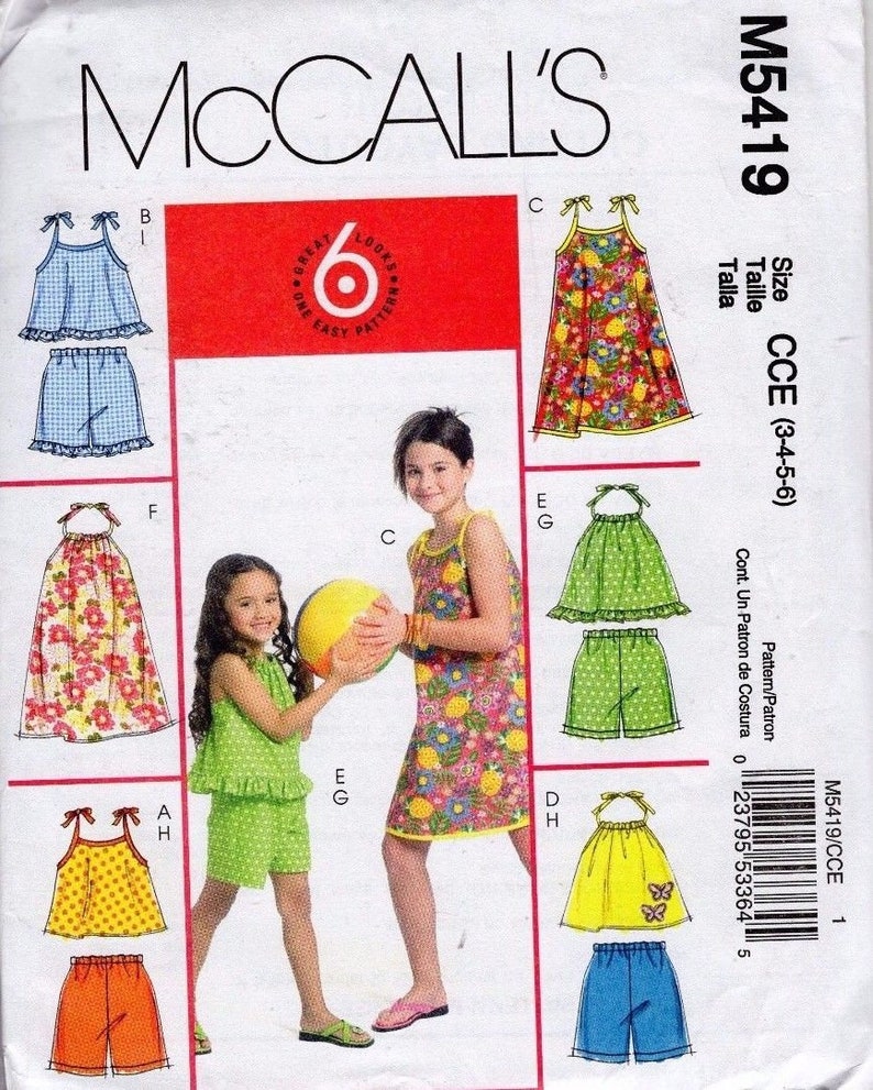 Various OUT of PRINT McCALL'S Patterns for Toddlers Etsy
