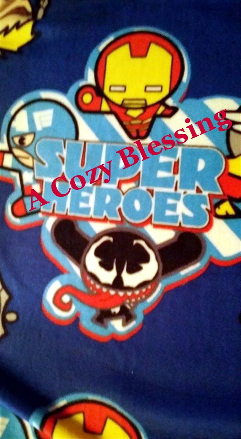 Marvel Kawaii Fleece Blanket Comforter Quilt Bedspread Etsy