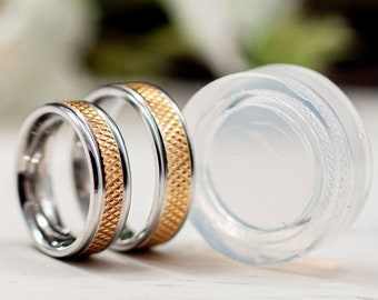 Ring Silicone Mold, Resin Jewelry Ring, For Epoxy Resin, US 5 1⁄4, 8, Transparent Clear, DIY Resin Ring Jewelry Mold, MK37/...