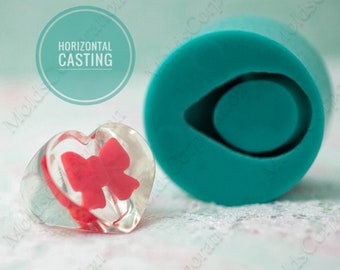 Heart Ring Silicone Mold, Resin Jewelry Ring Mold, 17 (US 6 3/4) Epoxy Resin Molds, Transparent Clear DIY Resin Ring Jewelry Mold MK17 (14)