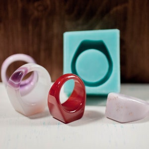 Ring Mold US8; 10 1/4, Jewelry, For Epoxy Resin, Horizontal Casting, Resin Mold, Transparent Clear, DIY Ring Mold, Flexible Silicone Moulds