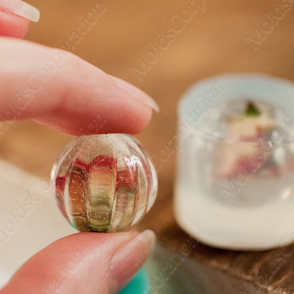 Resin Ball Pendant Etsy