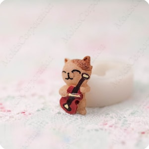 Kat Siliconen Mal, Polymeer Klei Kitten, Voedselveilige Mallen, 24x16mm, Epoxyhars Mallen, Zeep, Fondant schimmel, Oorbellen Sieraden Mold M297 (1/1,4)
