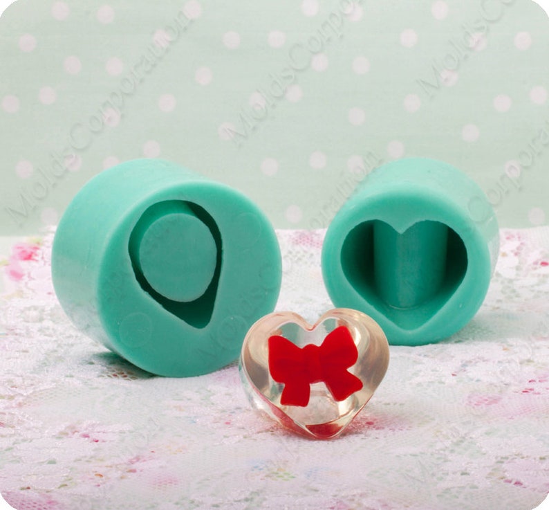 Heart Ring Silicone Mold Resin Jewelry Ring Mold 17 US 6 Etsy