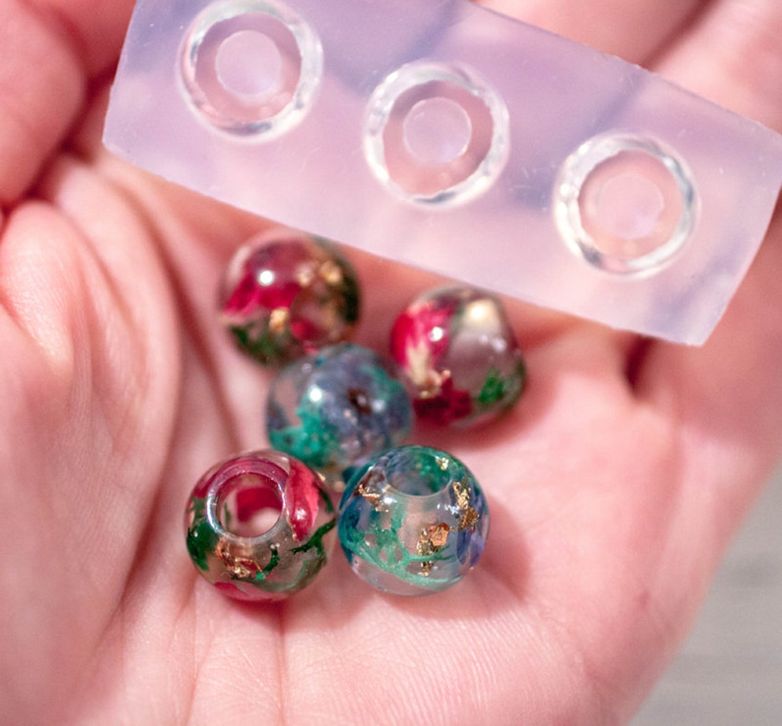 Bead Mold Pandora style Silicone mold Jewelry Etsy
