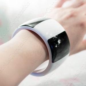 Bangle silicone mold, bracelet mould, silicone moulds, flexible, for epoxy resin, transparent clear, DIY MB44 (20,6/31,5)
