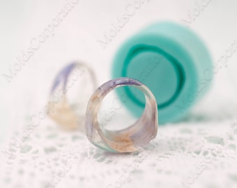 Small Ring Silicone Mold, US 2-3-4, For Epoxy Resin, Transparent Clear, Resin Ring Mould, Jewelry, Ring Craft Mold, DIY MK10/