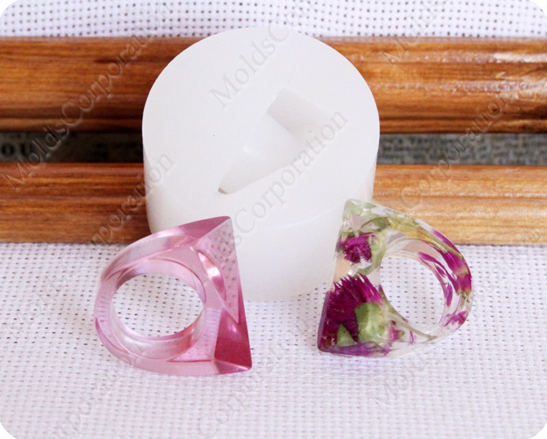 Ring Silicone Mold, Resin Jewelry Ring Mold, US 7 1/4, Vertical Casting