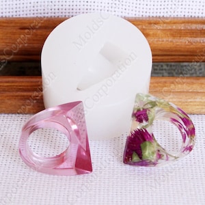 Ring Silicone Mold, Resin Jewelry Ring Mold, US 7 1/4, Vertical casting, Epoxy Resin Jewelry Mold, Transparent clear mold, DIY MK2/1