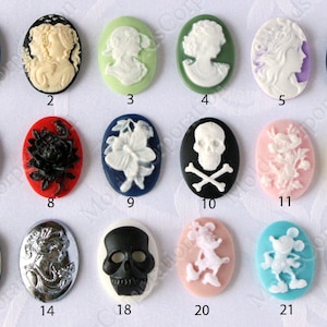 Cameo Silicone Mold to Choose From, 25x18mm, For Polymer Clay Mold, Food-Grade Silicone, For Epoxy Resin, Fondant, Pendant, DIY Mold М9/...