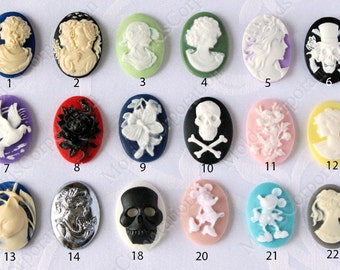 Cameo Silicone Mold to Choose From, 25x18mm, For Polymer Clay Mold, Food-Grade Silicone, For Epoxy Resin, Fondant, Pendant, DIY Mold М9/...