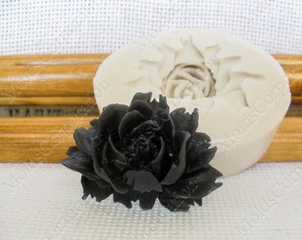 Rose Flower Silicone Mold, 45x32mm, For Polymer Clay, For Epoxy Resin, Rose Mold, Soap, Fondant, Flower Mold, Wax, Candy Mold, Pendant, M100