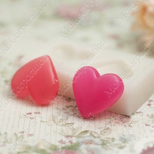 2 Heart Flexible Silicone Mold, Pendant, For Epoxy Resin, Food-Grade Silicone, Cabochon, Soap, Wax, Heart Mold, Jewelry Mold, DIY МС37/2