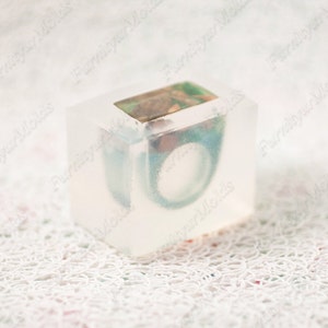 Ring Silicone Mold, US 7; 5.5, For Epoxy Resin, Resin Jewelry, Vertical Casting, Jewelry, Transparent Clear, Jewelry DIY Mold, MK1/1/17.5