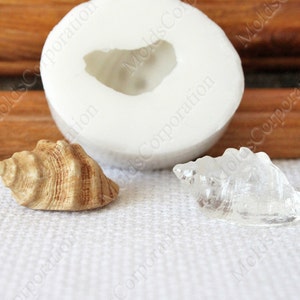 Real Seashell Silicone Mold, For Polymer Clay, For Epoxy Resin, Jewellry, Food Safe Molds, Soap, Fondant, Wax, Pendant Mold, МP12/1 (2/65)