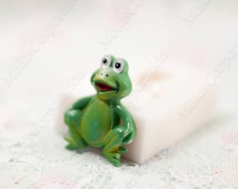 Silicone Mold Frog, For Polymer Clay, For Epoxy Resin, Flexible Silicone Mold, Food-Grade Silicone, Fondant Mold, Pendant Mold, DIY, M311