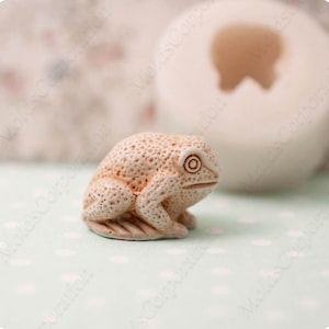 3-D Frog, Toad, flexible silicone mould, molds for polymer clay, soap, epoxy resin and food, food-grade silicone, М269 (5/2)