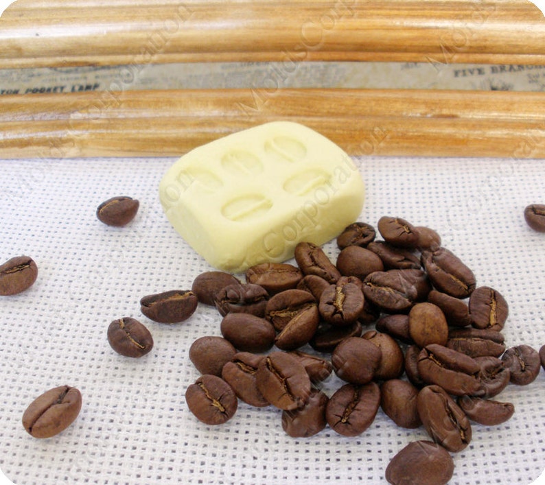 5 Real Different Coffee Beans Mold Silicone Flexible Mould Etsy