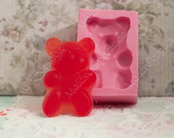 1 Jelly Bears Silicone Mould, For Polymer Clay, Chocolate Bar Mold, Food-grade Silicone, For Epoxy Resin, Soap, Fondant, Candy, MP34/4