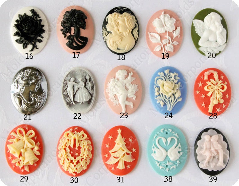 Polymer clay mold DIY Pendant mold Girl mold Cabochon mold Resin mold To choose mold Christmas mold Cameo silicone mold Food mold
