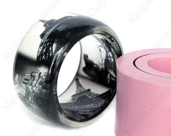 Bangle Silicone Mold, Resin Bracelet Mold, Silicone Moulds, Epoxy Resin Jewellry Mold, Transparent Clear, Resin Bangle DIY Mold MB14
