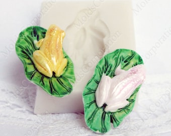 Frog 3D Silicon Mold, Flexible Silicone Mold, For Polymer Clay, Food Safe Molds, Resin Molds, Soap, Fondant mold, Pendant Mold, DIY M172
