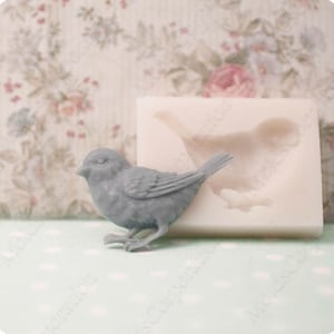 The sparrow, Bird, flexible silicone mould, molds for polymer clay, soap, epoxy resin and food, food-grade silicone, М270 2/5 image 2