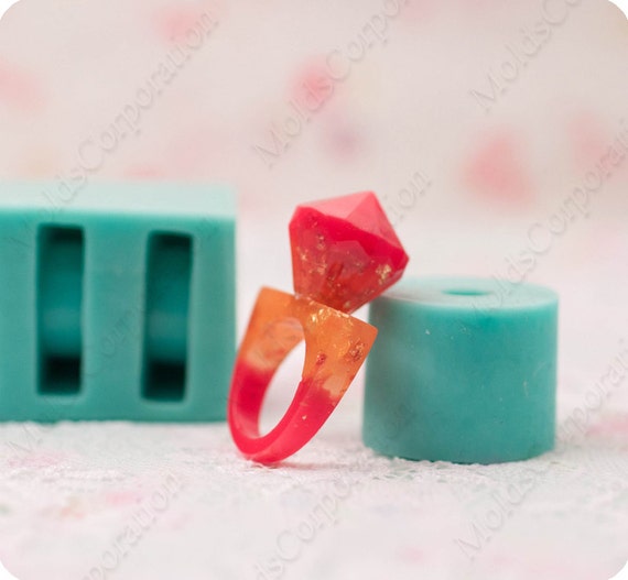 Ring silicone mold Resin mold Jewelry mould Rings mold size