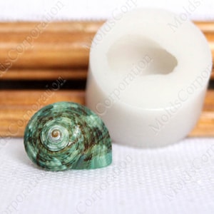 Real Seashell Silicone Mold, For Polymer Clay, For Epoxy Resin, Jewellry, Food Safe Molds, Soap, Fondant, Wax, Pendant Mold М232 (25)