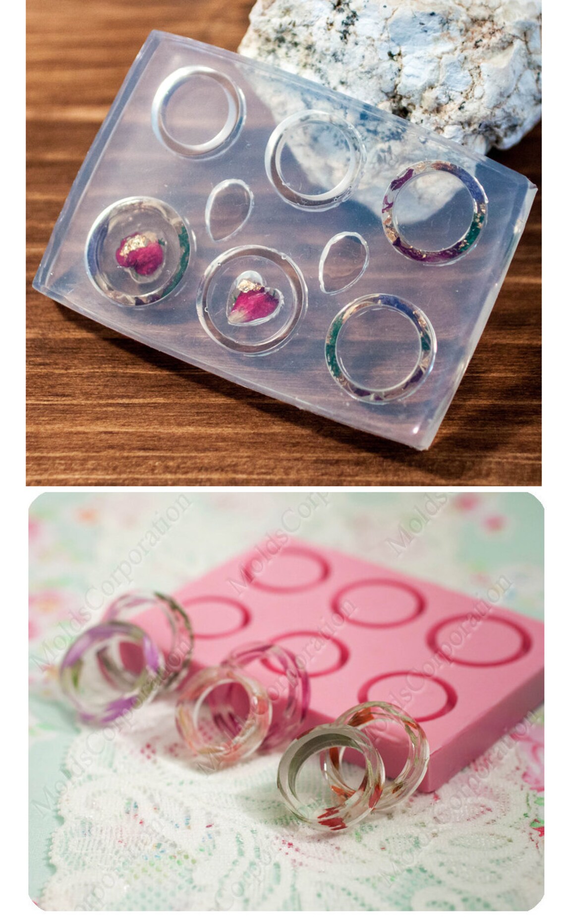 Ring silicone mold Resin mold Jewelry mould Rings mold size Etsy