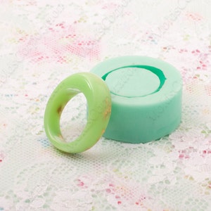 Ring mold, Silicone mould ring, size 19(US 9) Flexible mold for epoxy resin, Jewelry mold Ring resin mold Transparent clear mold, MK19 (3/5)