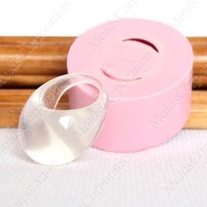 Ring Silicone Molds, Jewelry Resin Ring, Horizontal Casting, Transparent Clear, Jewellry DIY Ring, US 9,5, Mold For Epoxy Resin, MK11