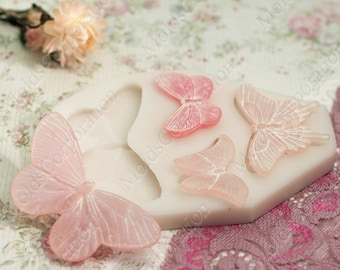 Butterfly Mold Set, Food-Grade Silicone, Pendant Mold, Scrapbooking Mold, For Polymer Clay, Resin mold, Jewellry, Food Safe Mold DIY  MC11